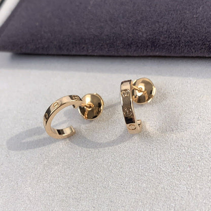 [Aurora]LOVE EARRINGS 2.65MM PINK GOLD