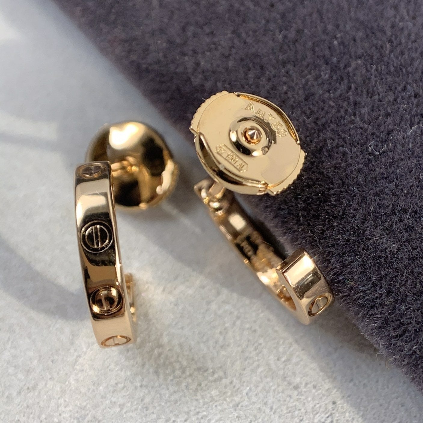 [Aurora]LOVE EARRINGS 2.65MM PINK GOLD