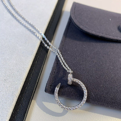 [Aurora]JUSTE NECKLACE SILVER DIAMONDS