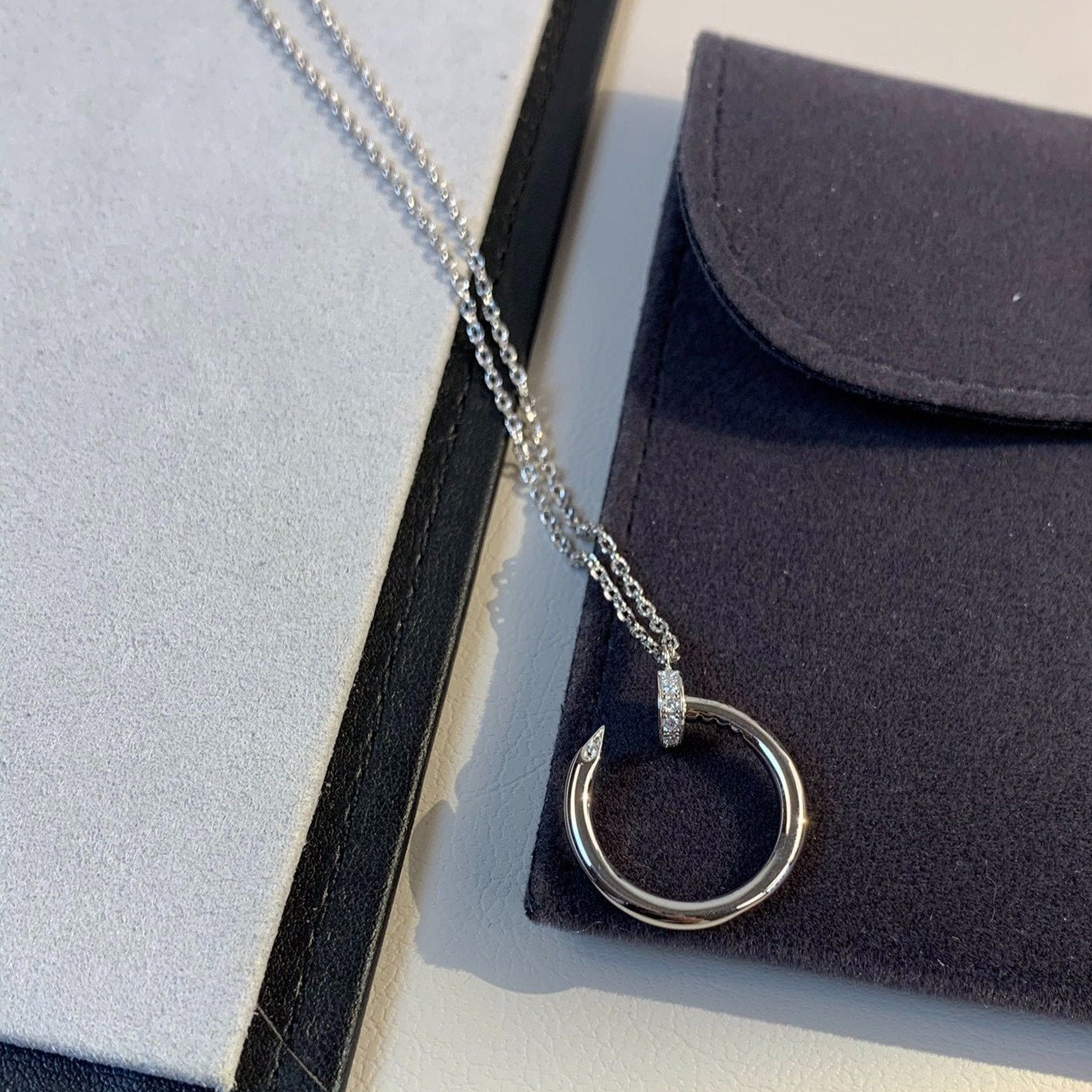 [Aurora]JUSTE NECKLACE SILVER