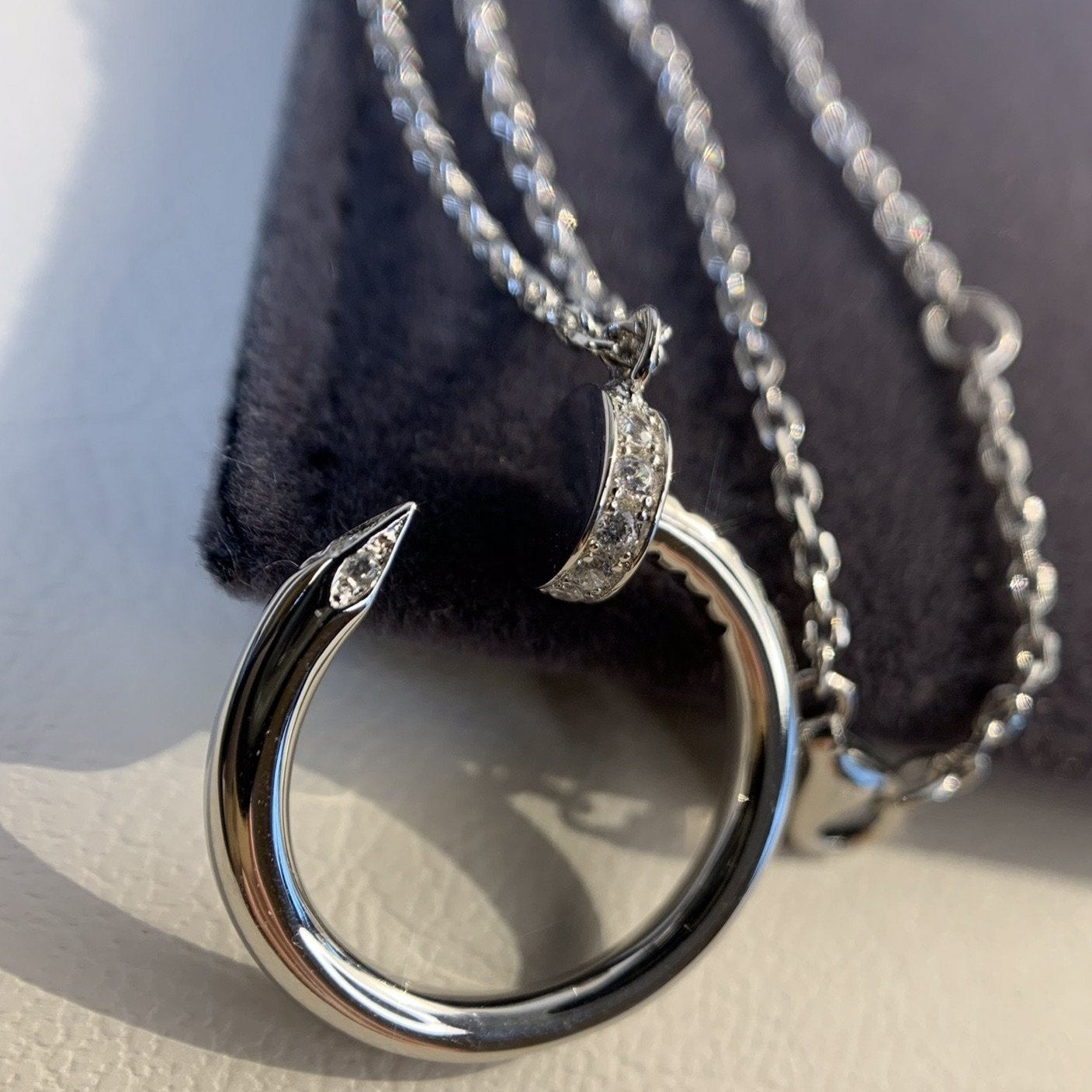 [Aurora]JUSTE NECKLACE SILVER