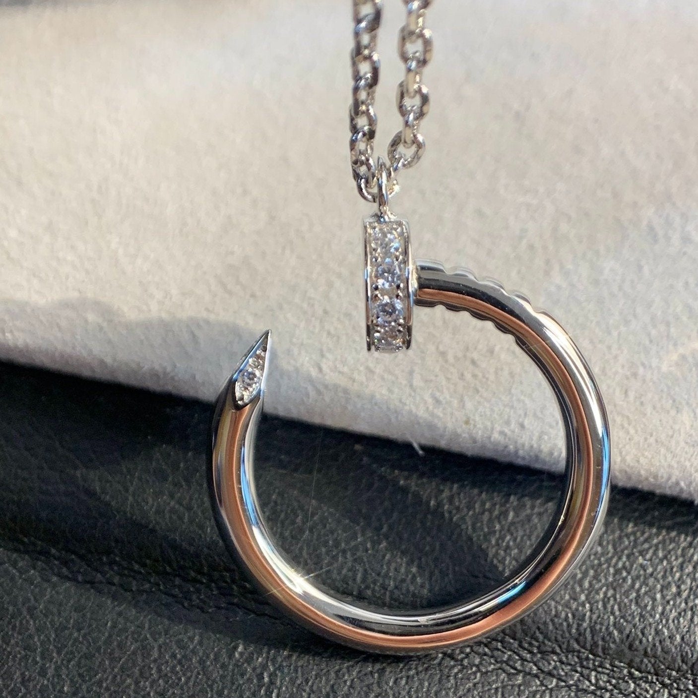 [Aurora]JUSTE NECKLACE SILVER