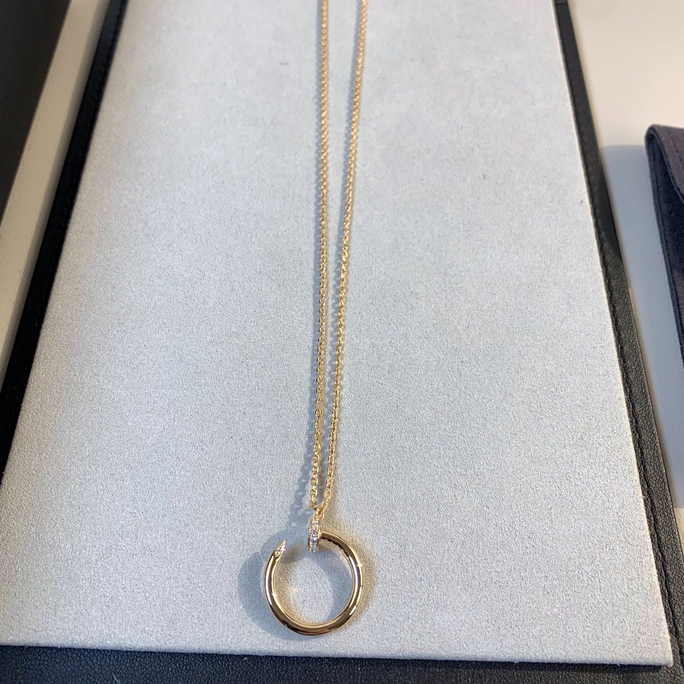 [Aurora]JUSTE NECKLACE PINK GOLD