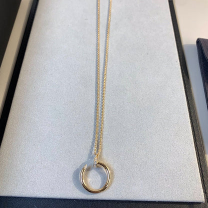 [Aurora]JUSTE NECKLACE PINK GOLD