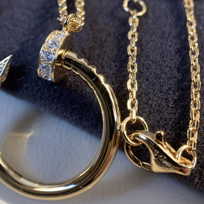 [Aurora]JUSTE NECKLACE PINK GOLD