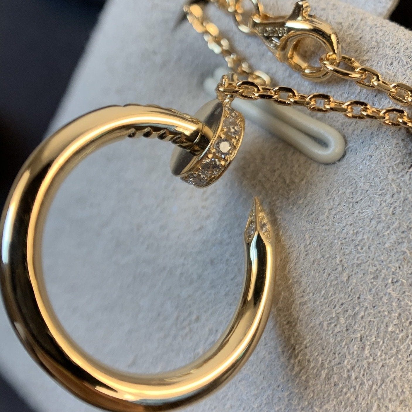 [Aurora]JUSTE NECKLACE PINK GOLD