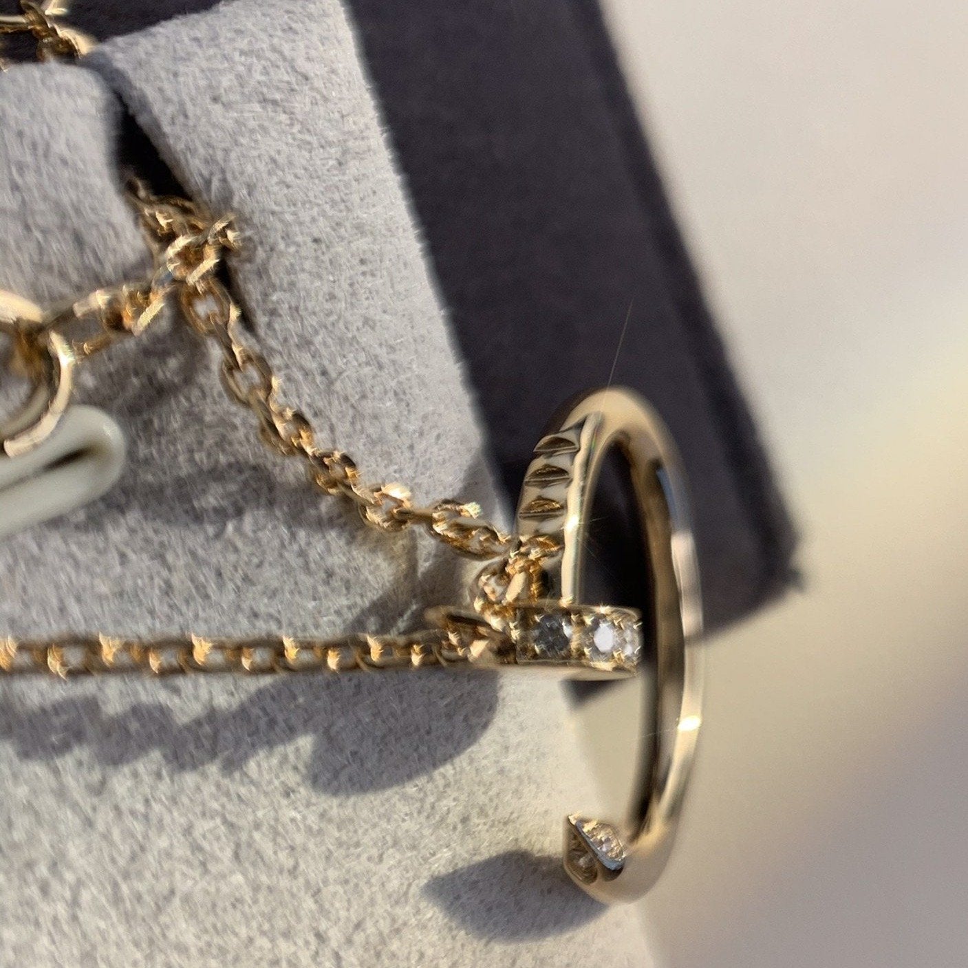 [Aurora]JUSTE NECKLACE PINK GOLD