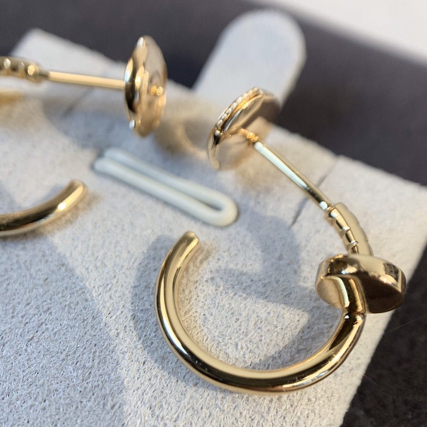 [AURORA]JUSTE EARRINGS PINK GOLD