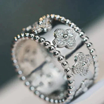 [Aurora]CLOVER KALEIDOSCOPE RING 10MM