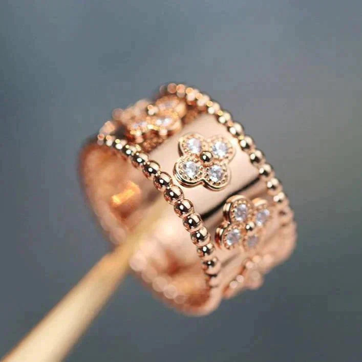 [Aurora]CLOVER KALEIDOSCOPE RING 10MM