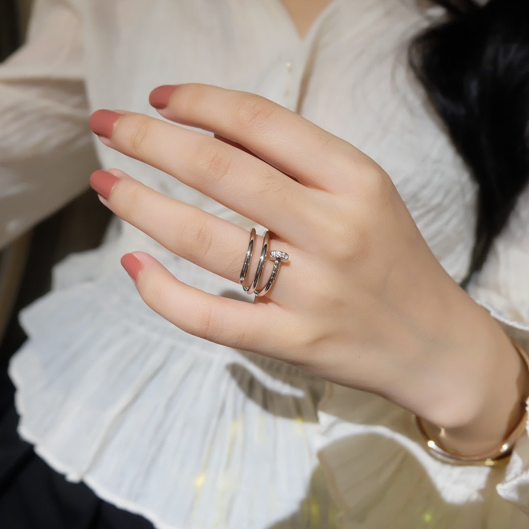 [AURORA]JUSTE RING 1.8MM SILVER DOUBLE ROW