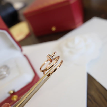 [AURORA]JUSTE RING 1,8MM ROTGOLD DOPPELREIHIG 