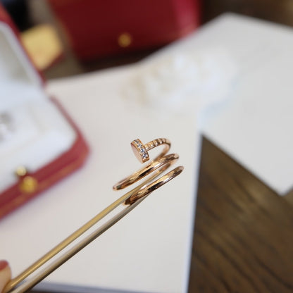 [AURORA]JUSTE RING 1,8MM ROTGOLD DOPPELREIHIG 