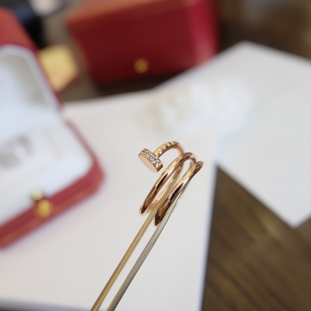 [AURORA]JUSTE RING 1,8MM ROTGOLD DOPPELREIHIG 