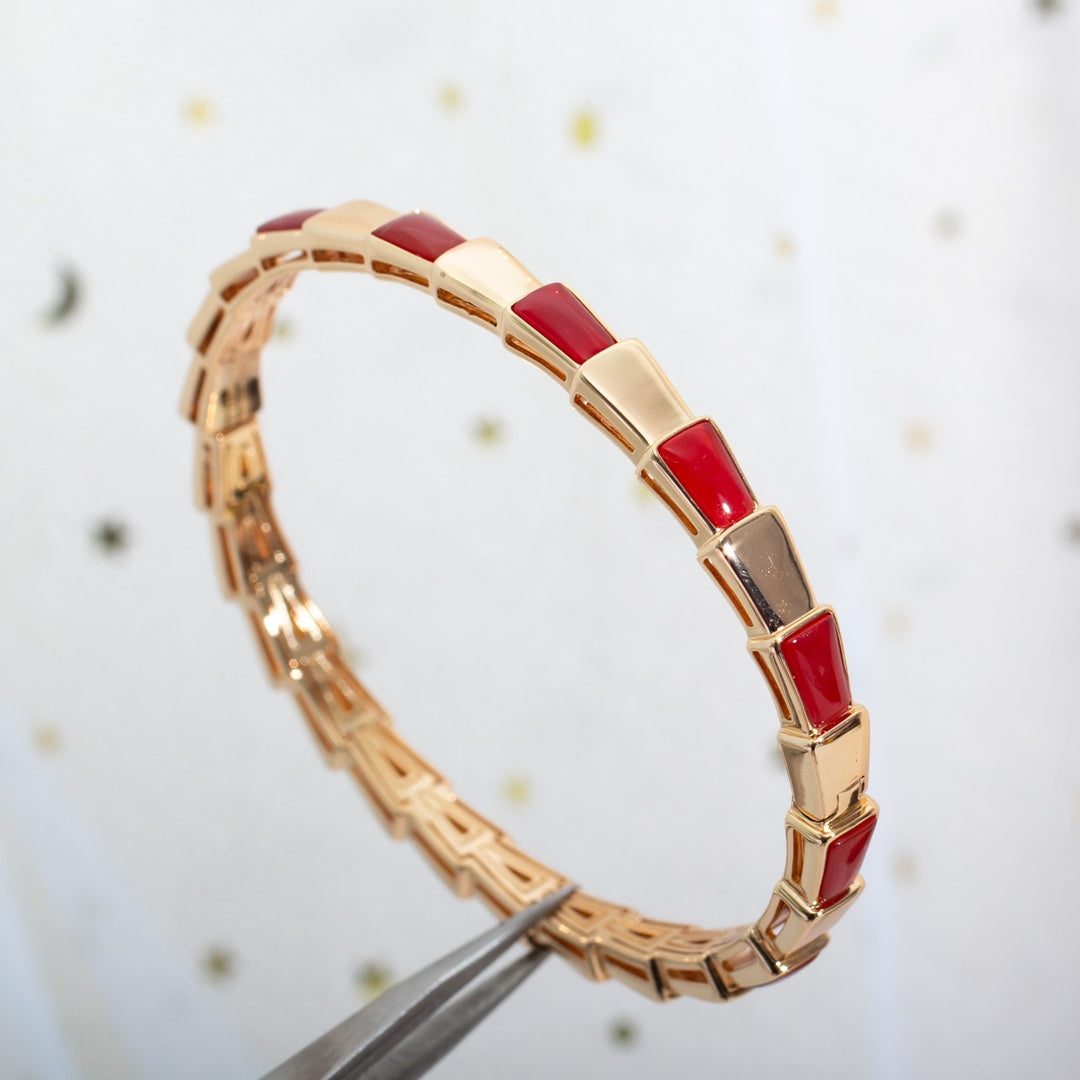 [Aurora]SERPENTI BRACELET PINK GOLD RUBELLITE