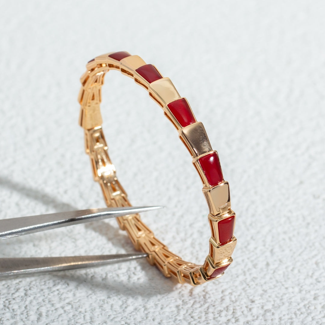 [Aurora]SERPENTI BRACELET PINK GOLD RUBELLITE