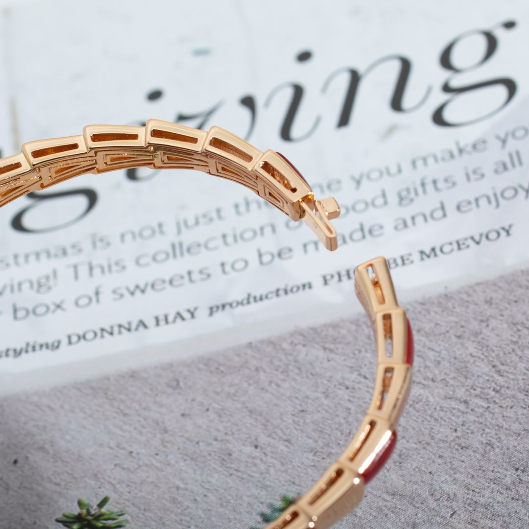 [AURORA]SERPENTI BRACELET PINK GOLD RUBELLITE