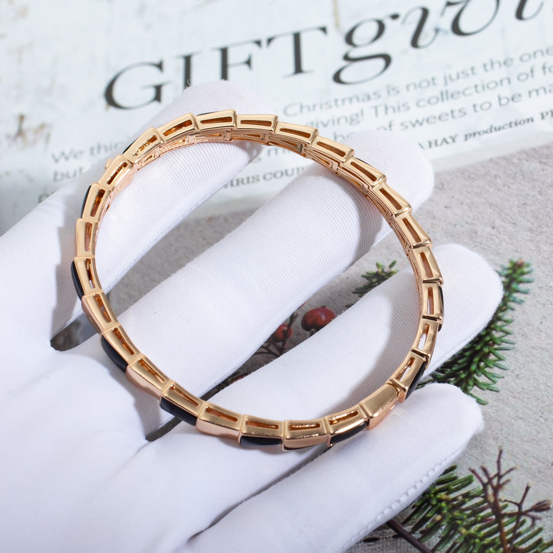 [Aurora]SERPENTI BRACELET PINK GOLD ONYX