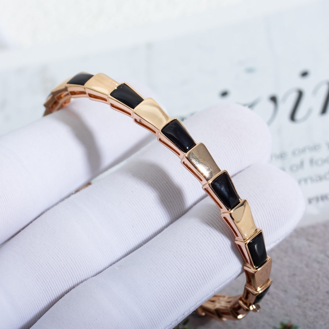 [Aurora]SERPENTI BRACELET PINK GOLD ONYX