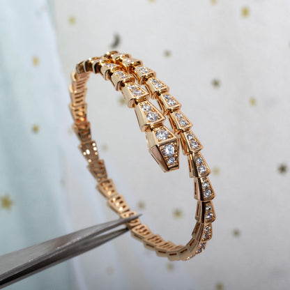 [AURORA]SERPENTI BRACELET 6.8MM PINK GOLD DIAMOND