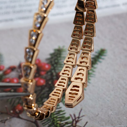 [AURORA]SERPENTI BRACELET 6.8MM PINK GOLD DIAMOND