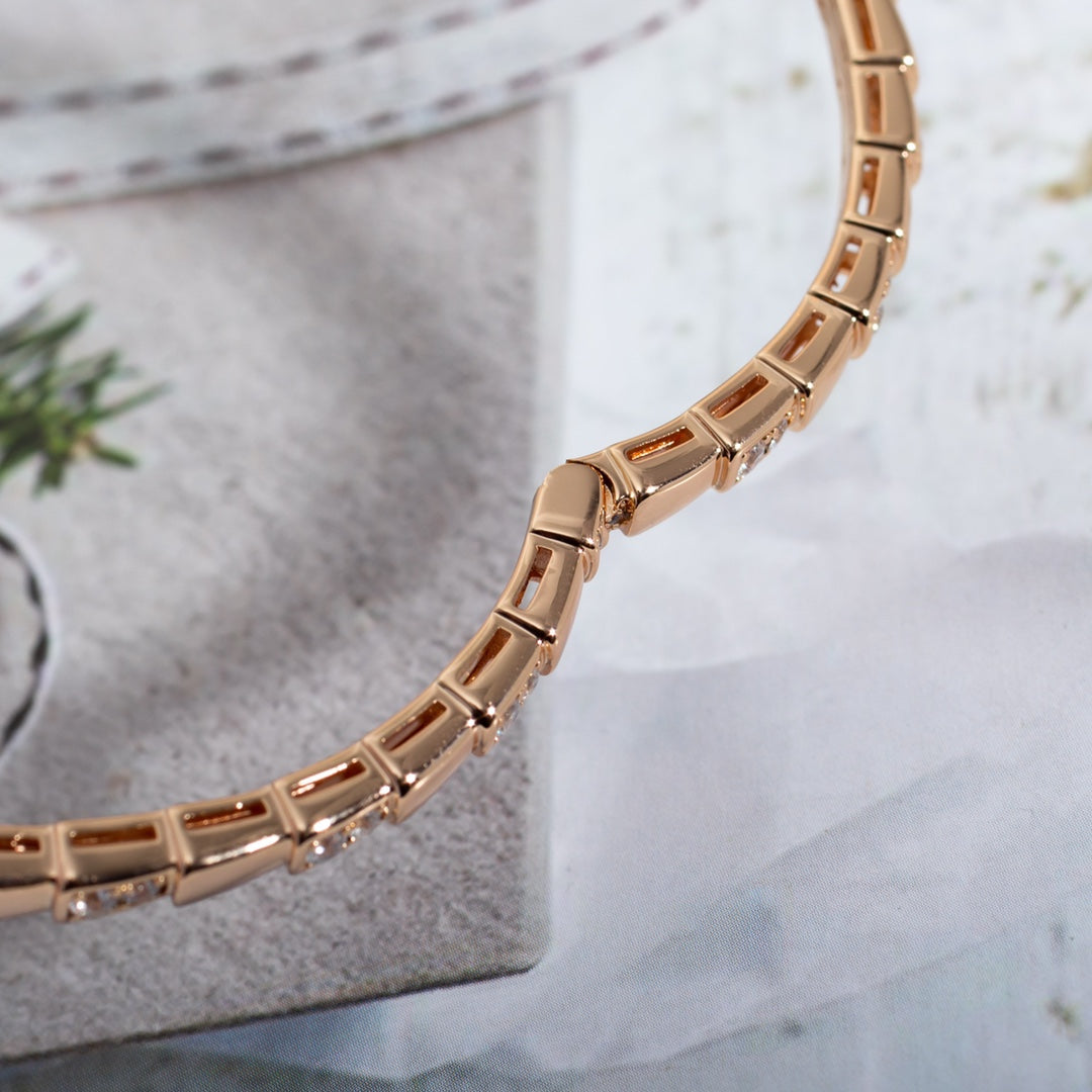 [AURORA]SERPENTI SMALL BRACELET PINK GOLD DIAMOND