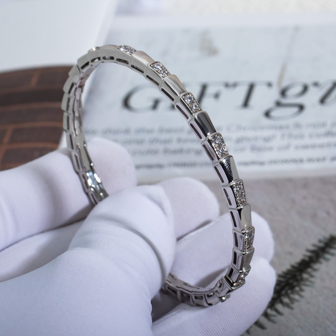 [Aurora]SERPENTI BRACELET SILVER DIAMOND