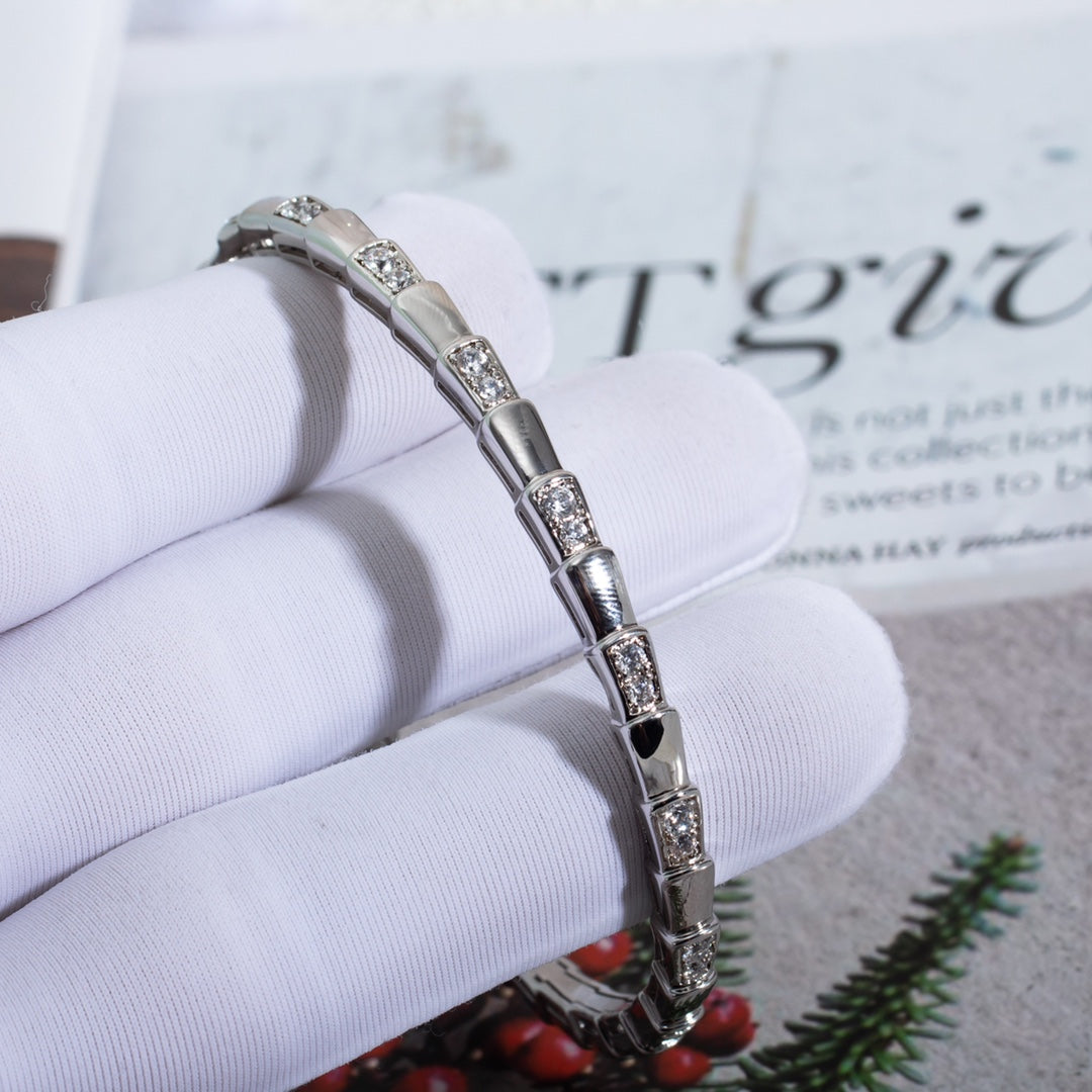 [Aurora]SERPENTI BRACELET SILVER DIAMOND