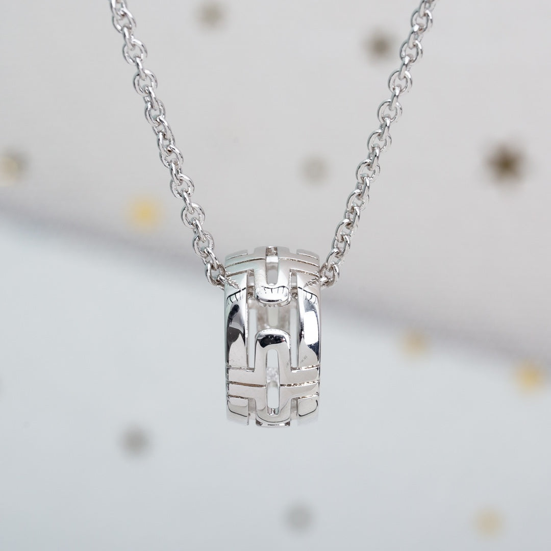 [Aurora]PARENTESI NECKLACE SILVER
