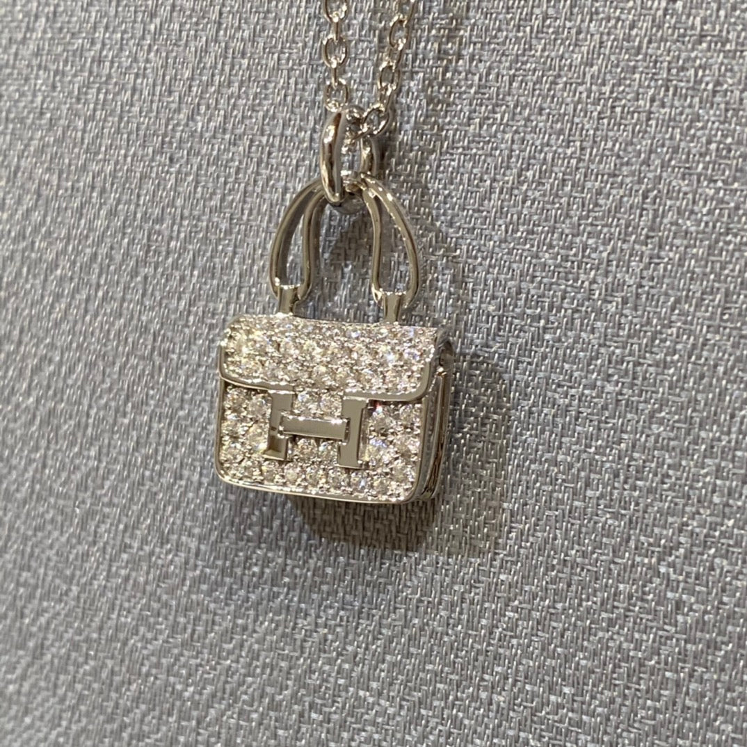 [Aurora]CONSTANCE PEDANT DIAMOND NECKLACE