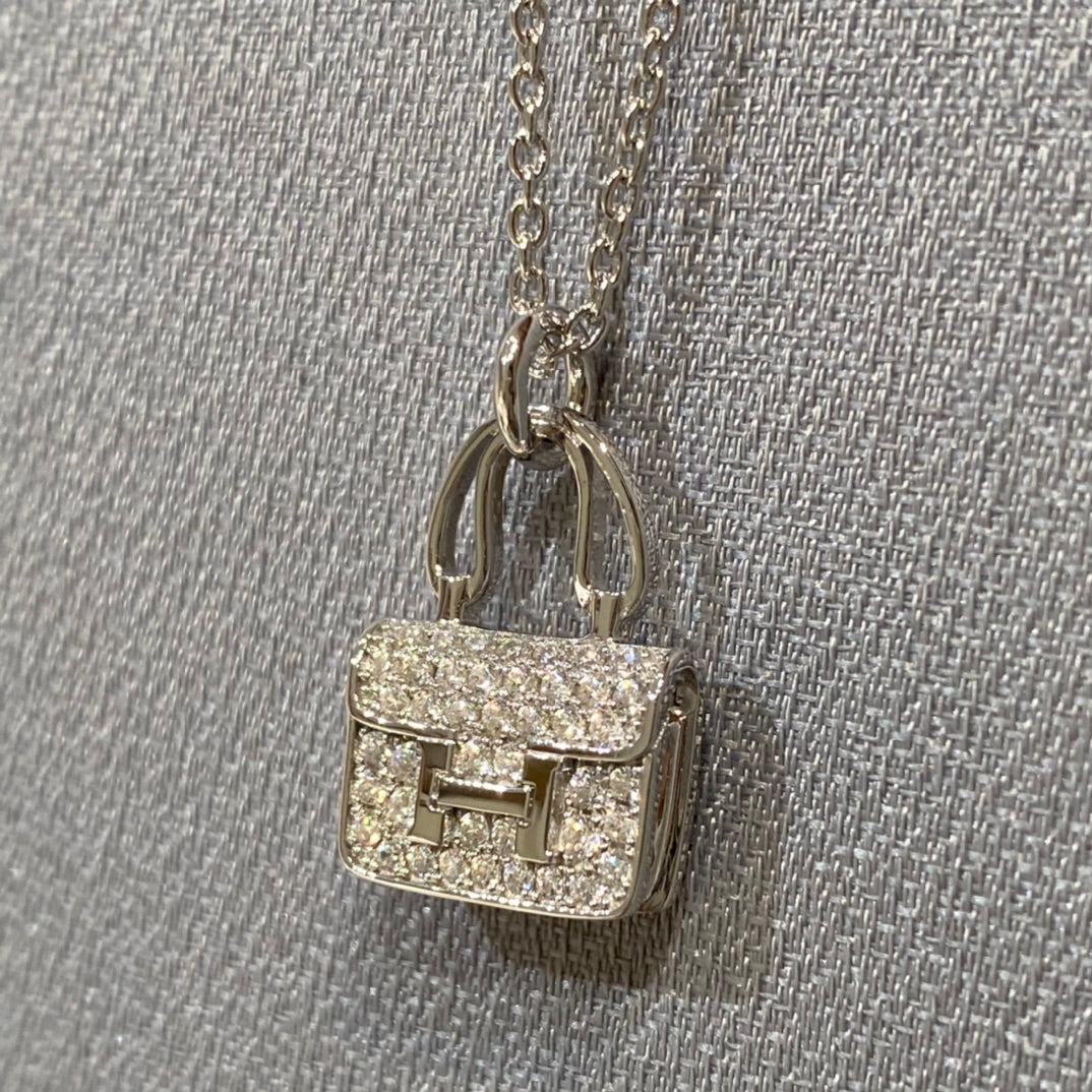 [Aurora]CONSTANCE PEDANT DIAMOND NECKLACE