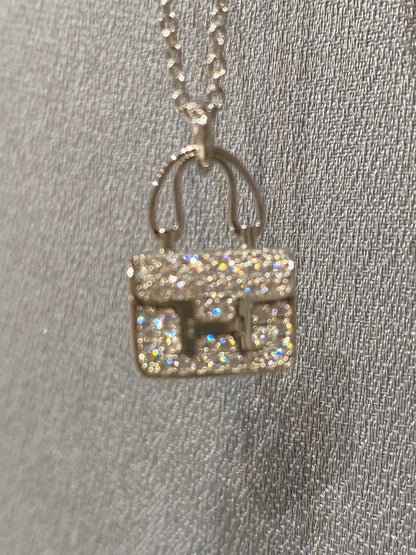 [Aurora]CONSTANCE PEDANT DIAMOND NECKLACE