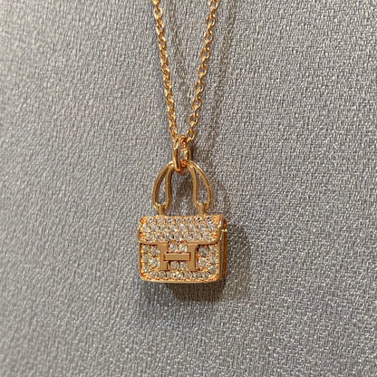 [Aurora]CONSTANCE PEDANT DIAMOND NECKLACE