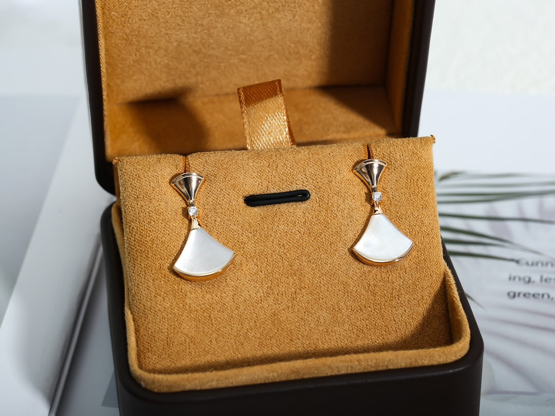 [AURORA]DREAM MOP PINK GOLD EARRINGS