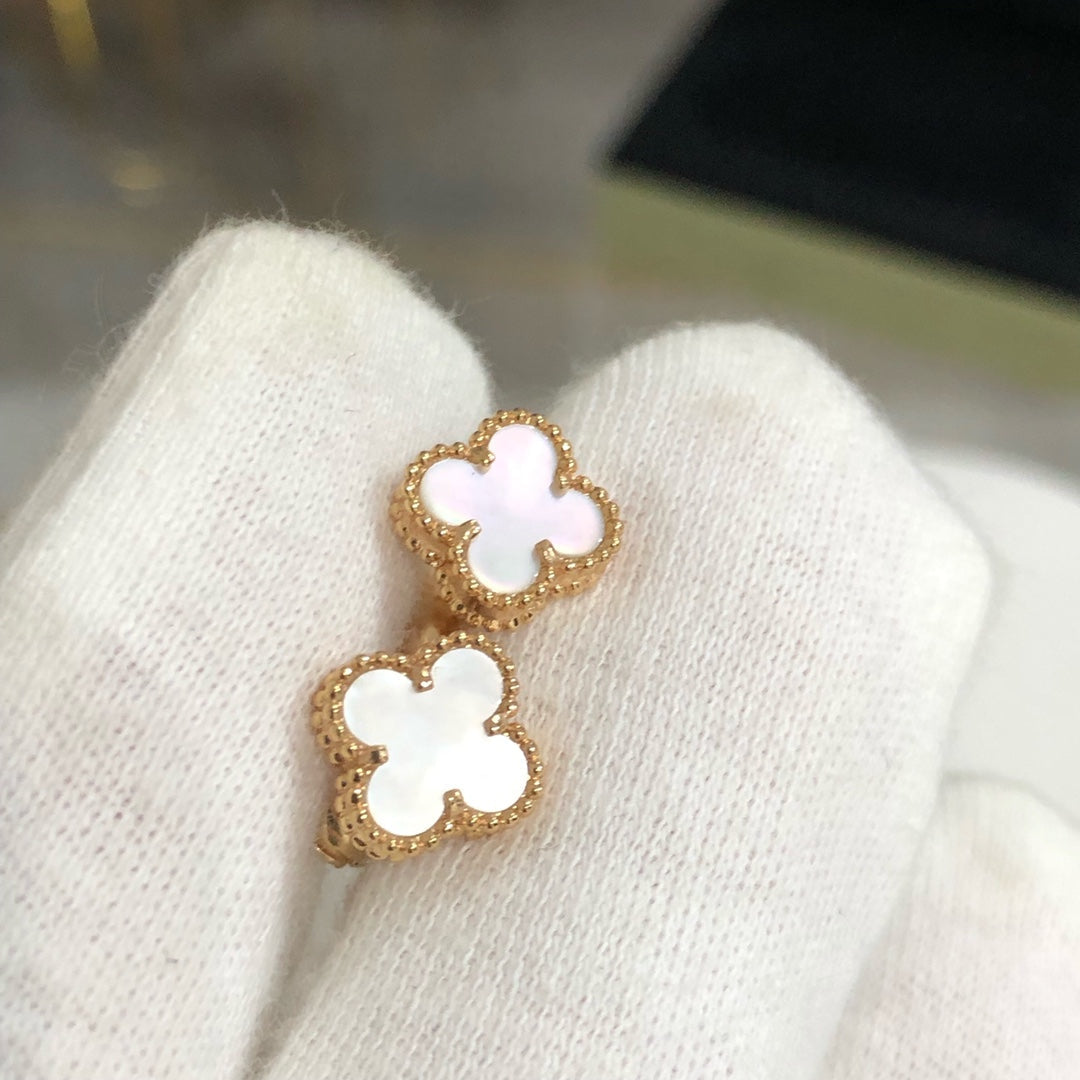 [Aurora]CLOVER MINI GOLD EARRINGS