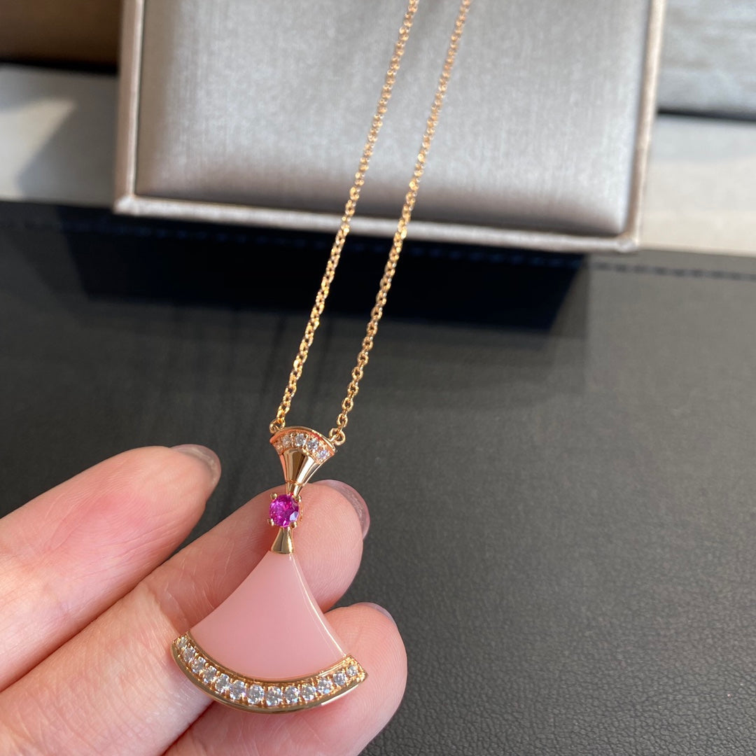 [Aurora]DREAM NECKLACE PINK OPAL