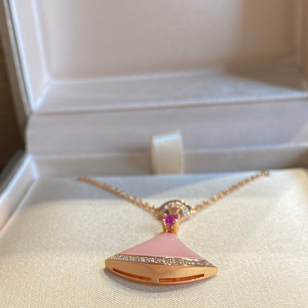[Aurora]DREAM NECKLACE PINK OPAL