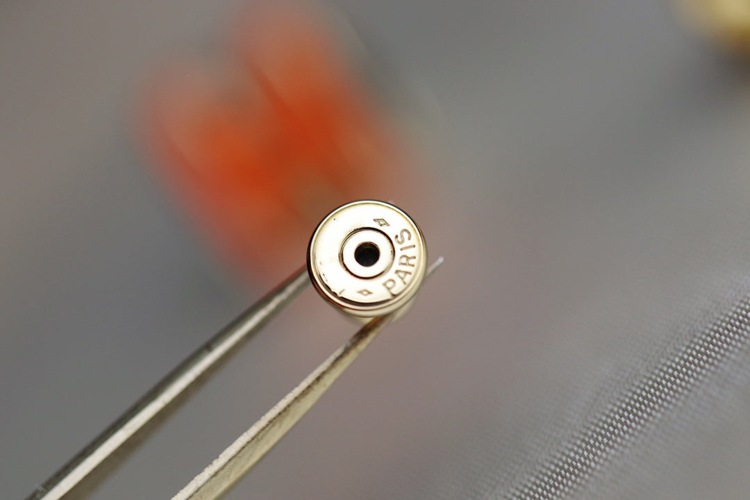 [Aurora]MINI POP H EARRINGS ORANGE