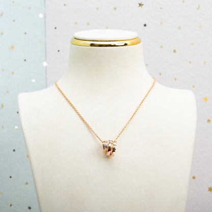 [Aurora]SERPENTI PINK GOLD NECKLACE DIAMOND