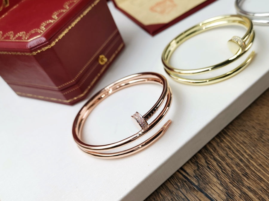 [Aurora]JUSTE BRACELET 3.5MM DOUBLE ROW DIAMOND