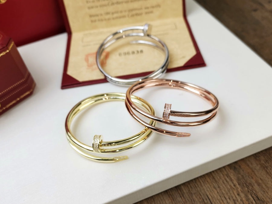 [Aurora]JUSTE BRACELET 3.5MM DOUBLE ROW DIAMOND