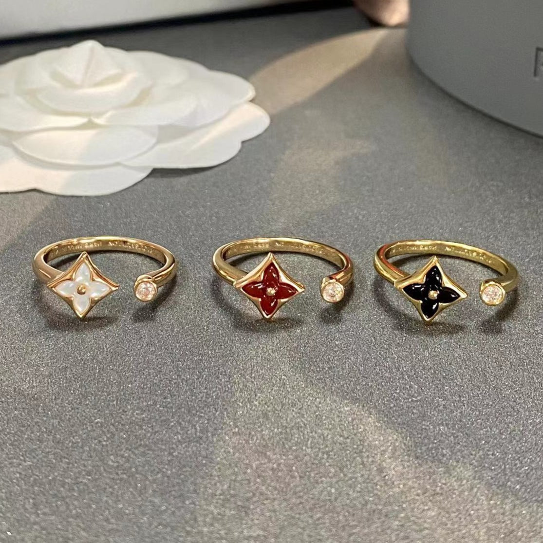 [Aurora]STAR 1 DIAMOND OPEN RING