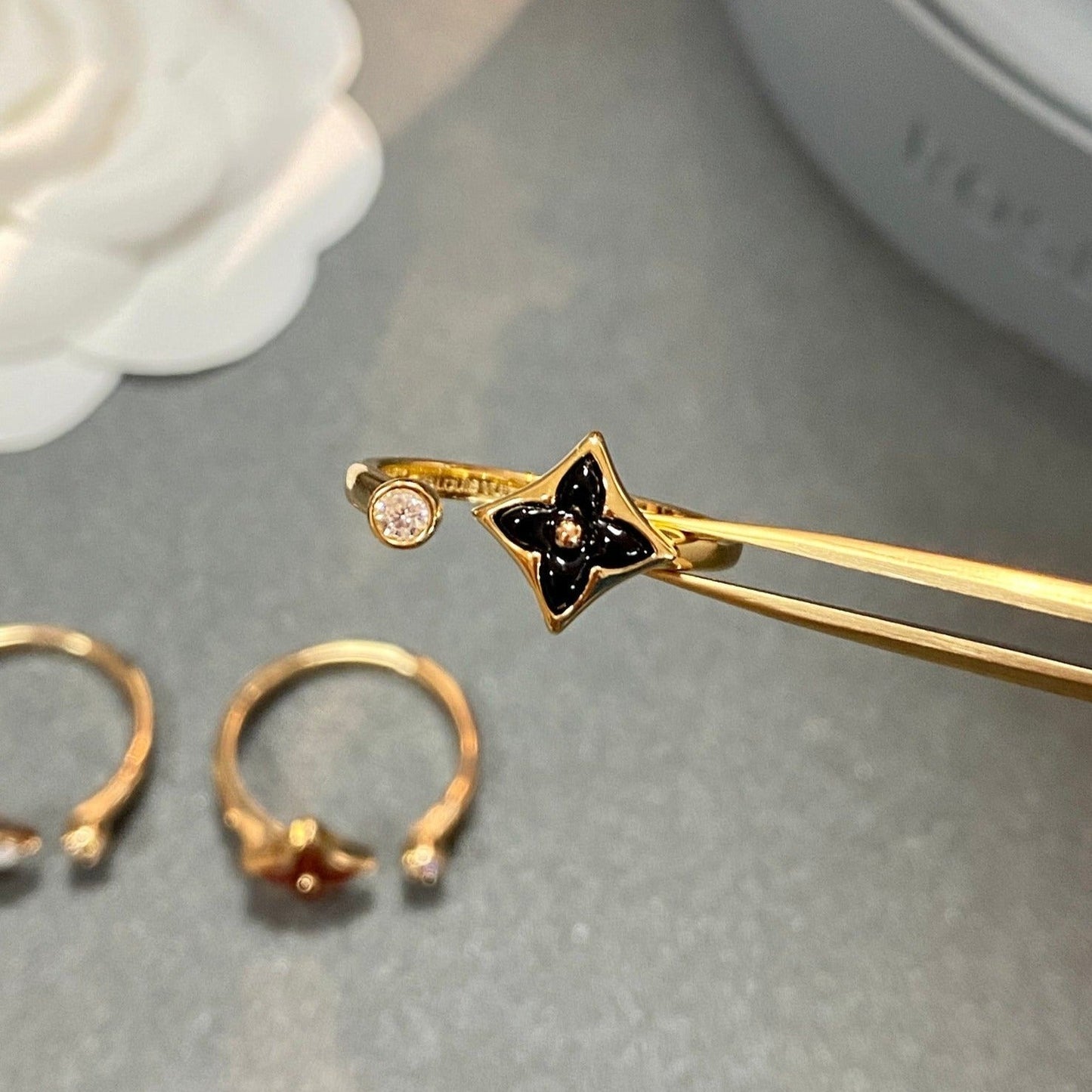 [Aurora]STAR 1 DIAMOND OPEN RING