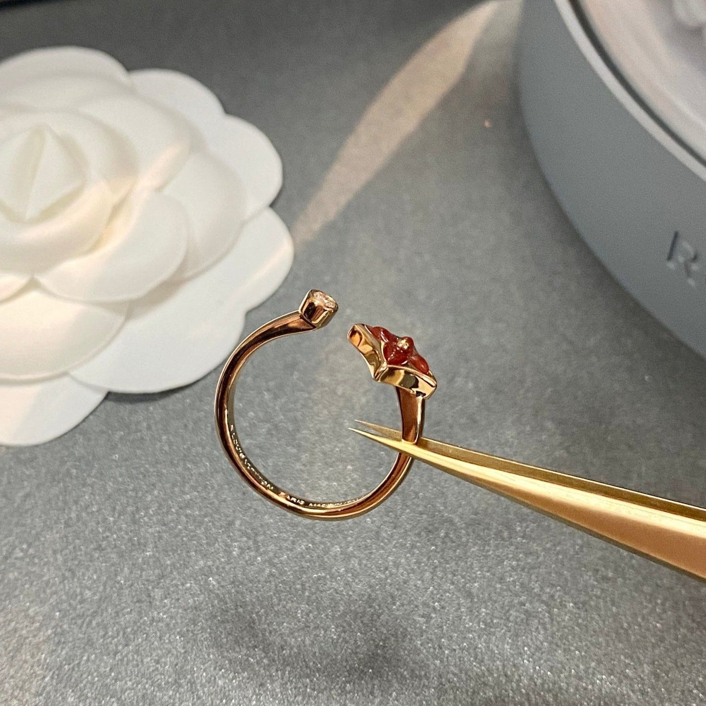 [Aurora]STAR 1 DIAMOND OPEN RING