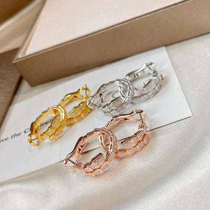 [Aurora]SERPENTI EARRINGS DIAMOND