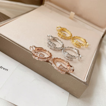 [Aurora]SERPENTI EARRINGS DIAMOND