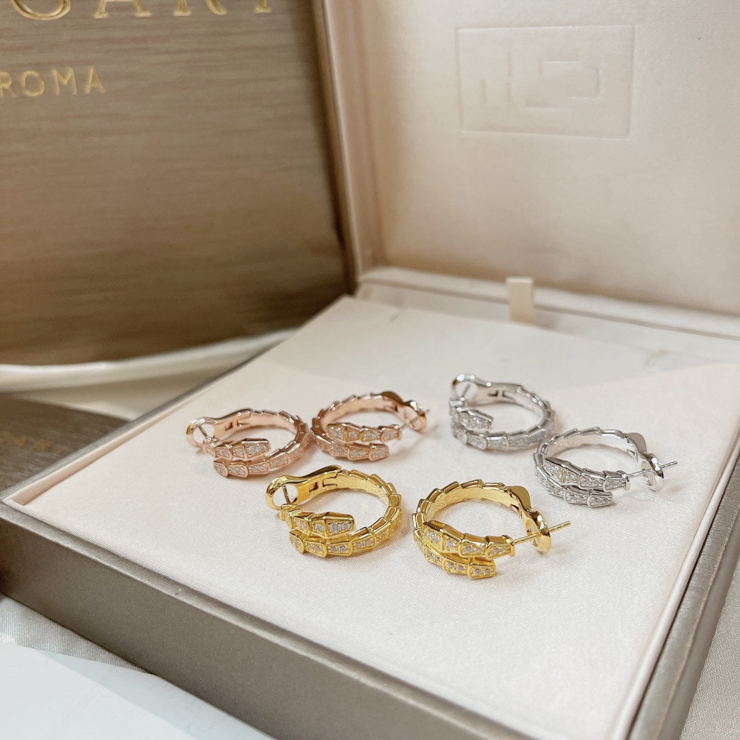 [Aurora]SERPENTI EARRINGS DIAMOND