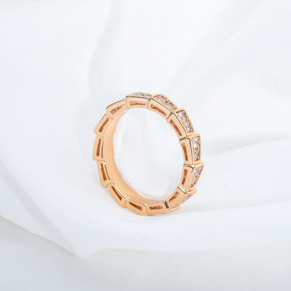 [AURORA]SERPENTI RING ROTGOLD DIAMANTEN 3MM