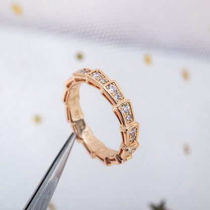 [AURORA]SERPENTI RING ROTGOLD DIAMANTEN 3MM