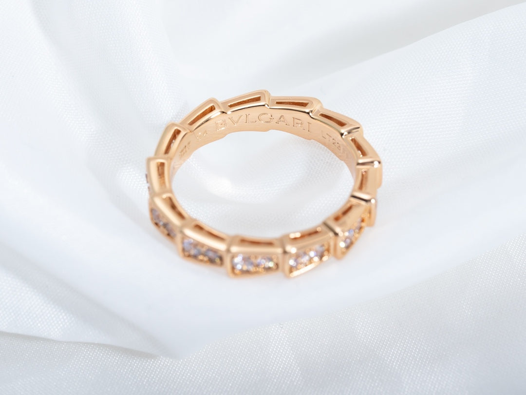 [AURORA]SERPENTI RING ROTGOLD DIAMANTEN 3MM